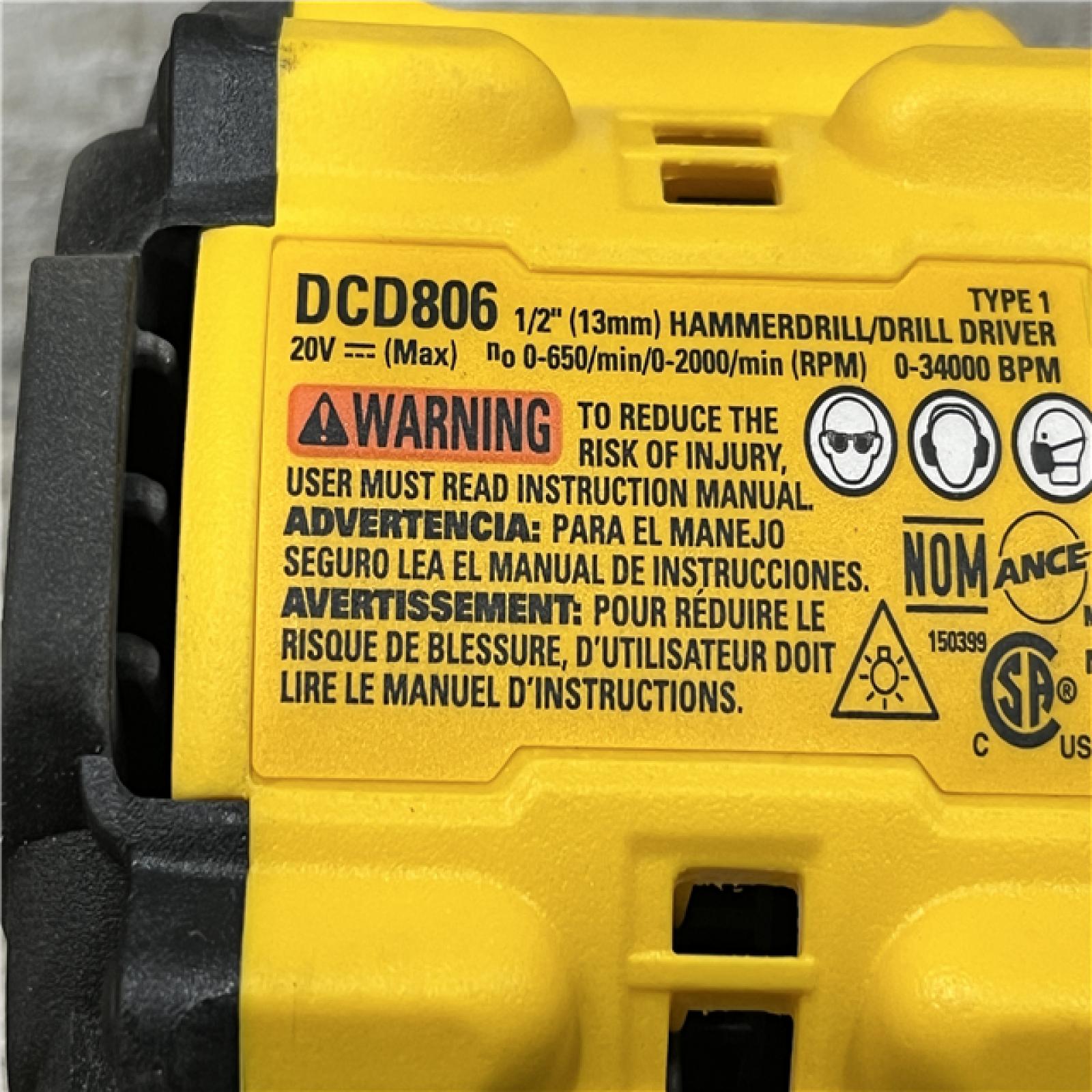 AS-IS DEWALT 20V XR Brushless Cordless 1/2 in. Hammer Drill (Tool-Only)