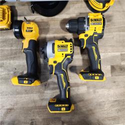 HOUSTON LOCATION - AS-IS DEWALT 20-Volt MAX Lithium-Ion Cordless 5-Tool Combo Kit with 2.0 Ah Battery, 5.0 Ah Battery and Charger