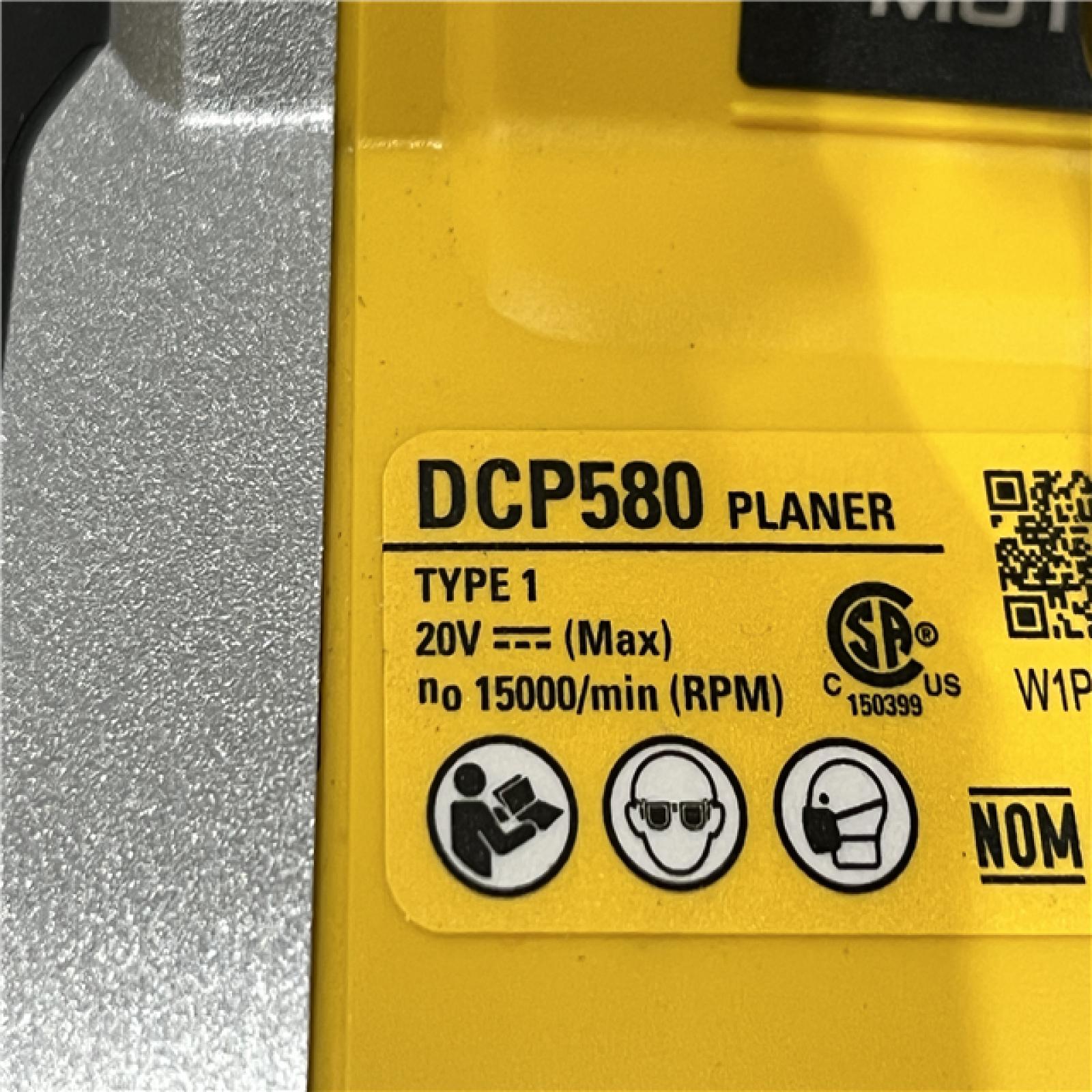 AS-IS DEWALT 20V MAX XR Cordless Brushless 3-1/4 in. Planer (Tool Only)