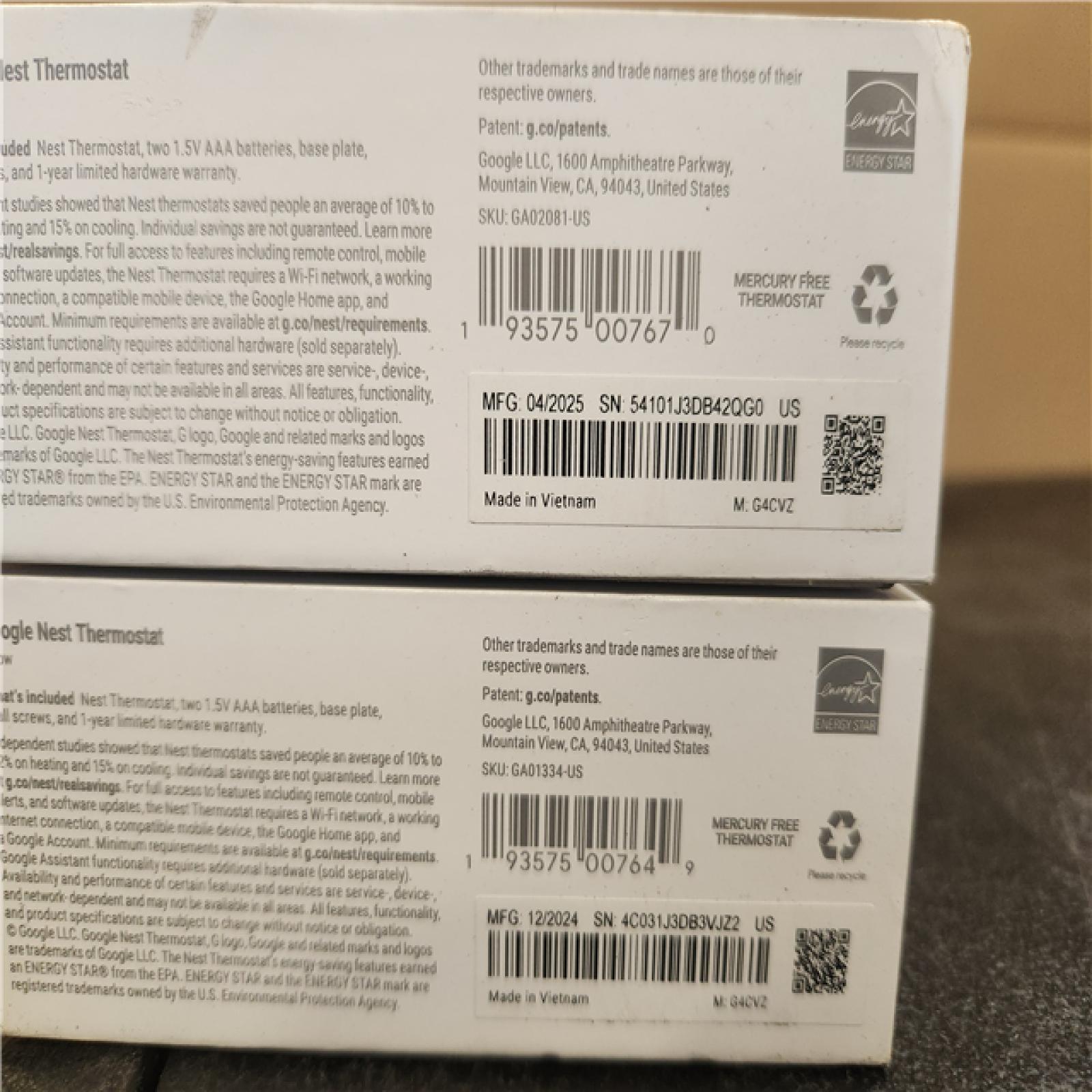 Phoenix Google Nest Thermostat - Smart Programmable Wi-Fi Thermostat (2-Pack)
