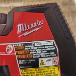 Houston Location AS-IS Milwaukee 100 ft. REDLITHIUM Lithium-Ion USB Green Rechargeable Cross Line Laser Level with Charger