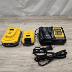 AS-IS DeWalt 20V MAX POWERSTACK DCBP315-2C Lithium-Ion 1.7Ah and 5Ah Battery and Charger Starter Kit