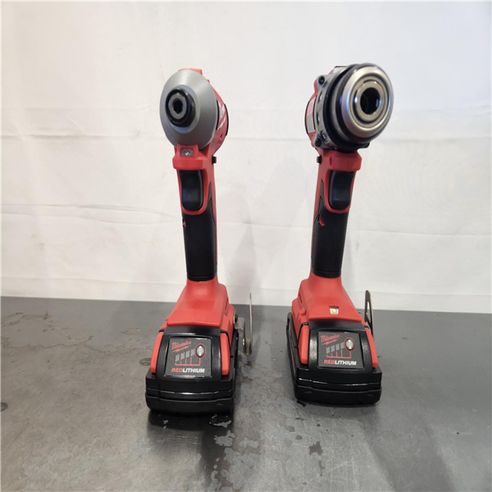 AS-IS- Milwaukee M18 Compact Brushless 2-Tool Combo Kit