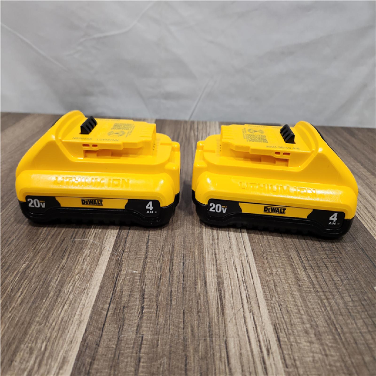 LIKE NEW! - Dewalt 20-Volt MAX Lithium-Ion 4.0 Ah Compact Battery Pack (2-Pack)