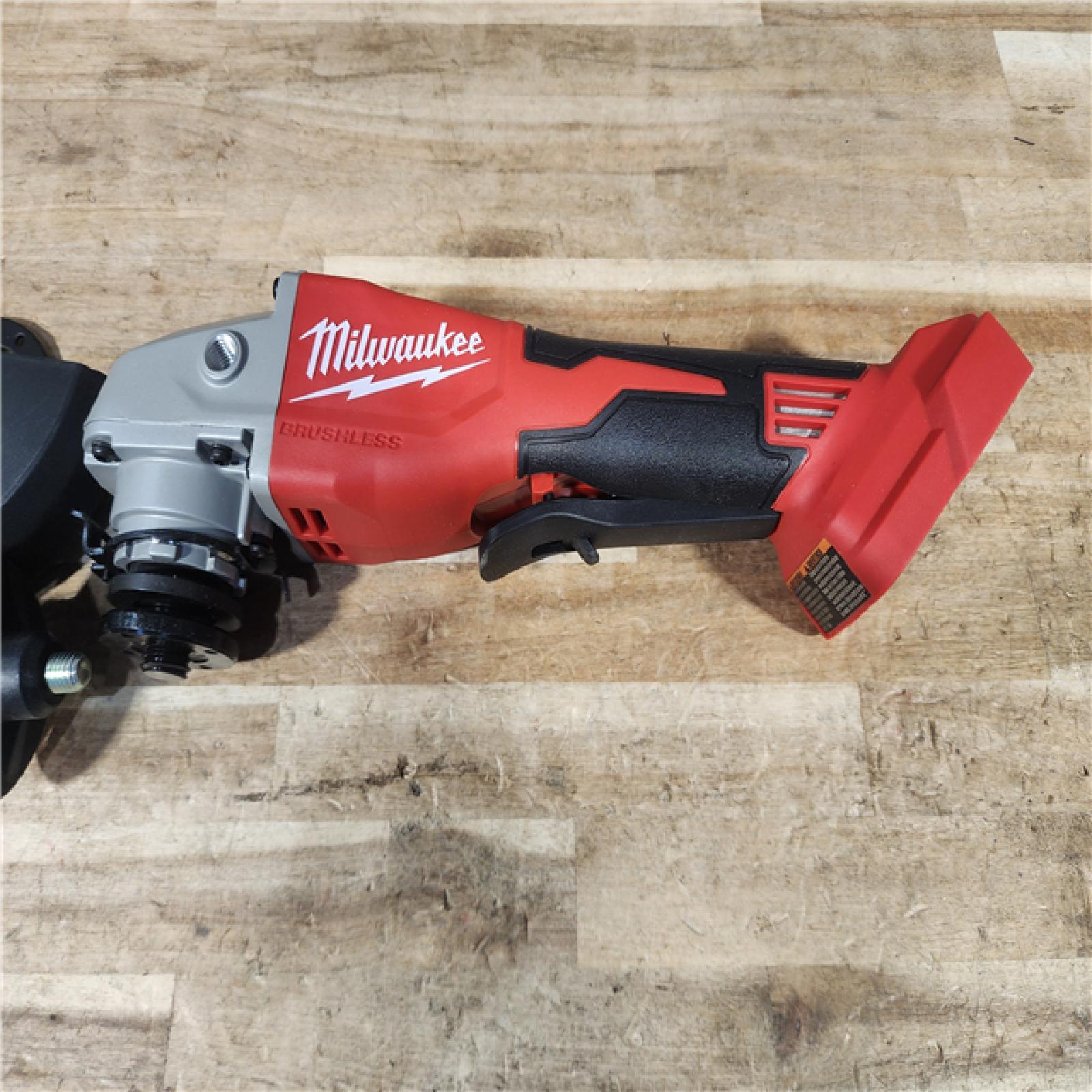 HOUSTON LOCATION - AS - IS Milwaukee 18V Lithium-Ion Brushless Cordless 4-1/2 in./5 in. Grinder w/Paddle Switch (Tool-Only)