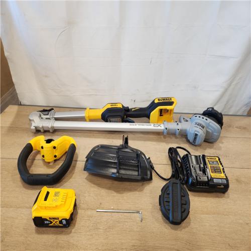 AS-IS- DEWALT 20V MAX 14 in. Brushless Cordless Battery Powered Foldable String Trimmer Kit