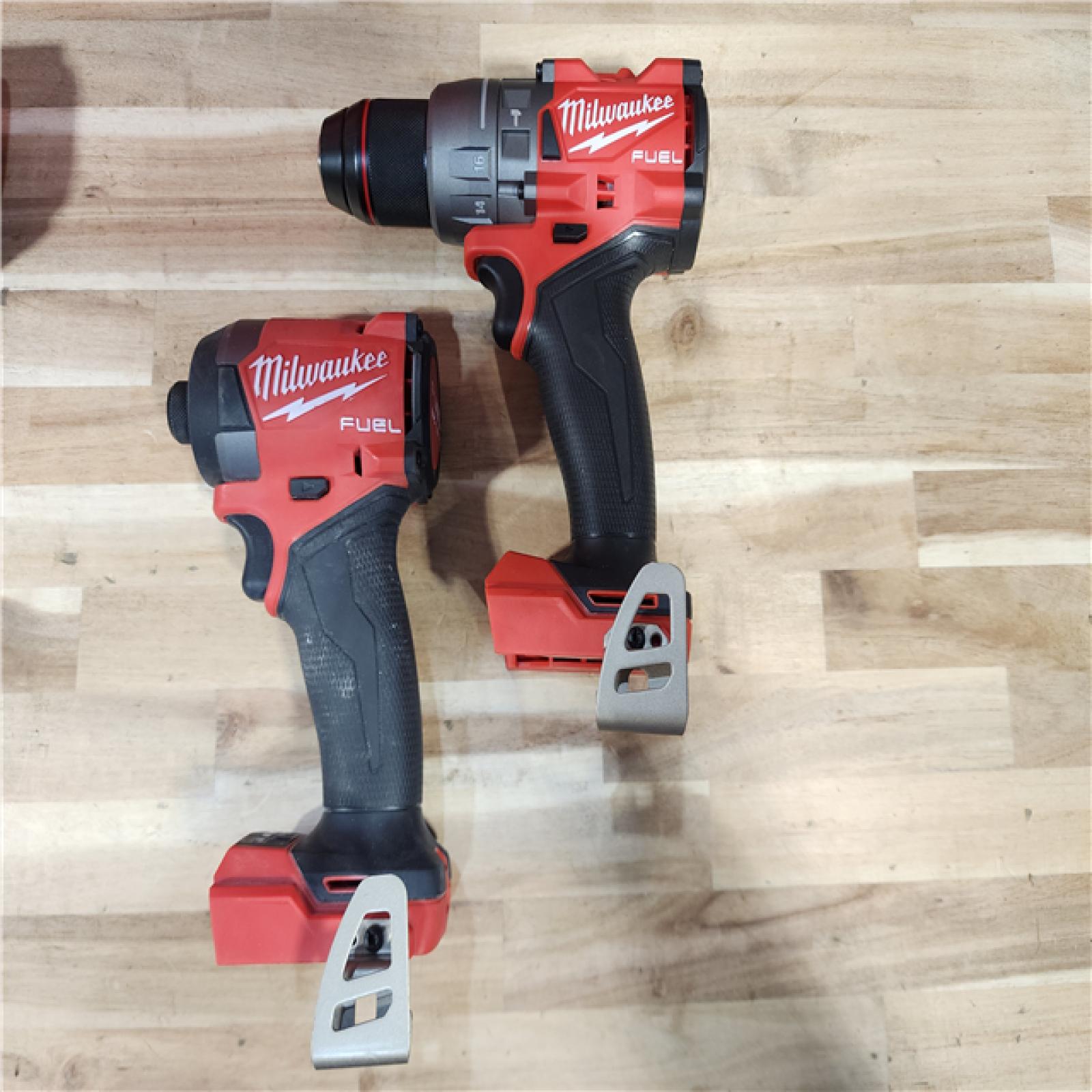 HOUSTON LOCATION - AS-IS Milwaukee  FUEL 18V Lithium-Ion Brushless Cordless Hammer Drill and Impact Driver Combo Kit