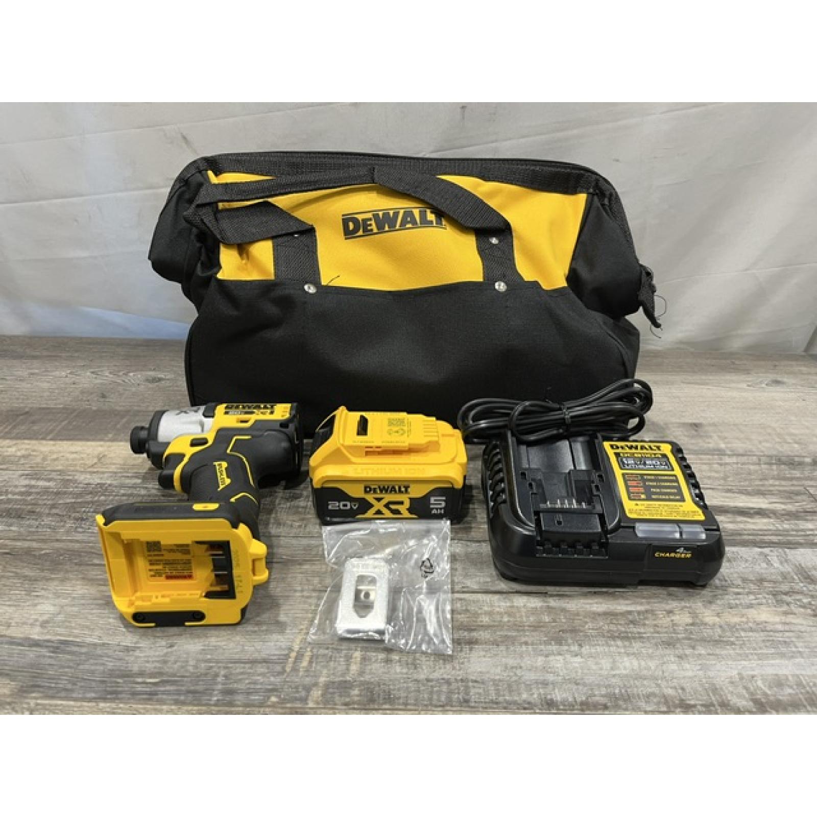 AS-IS DEWALT 20-Volt Maximum XR Lithium-Ion Cordless Brushless 1/4 in. 3-Speed Impact Driver Kit