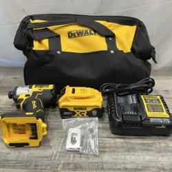 AS-IS DEWALT 20-Volt Maximum XR Lithium-Ion Cordless Brushless 1/4 in. 3-Speed Impact Driver Kit