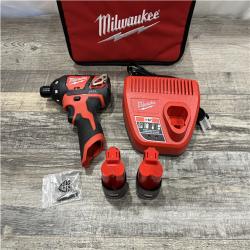 AS-IS Milwaukee 12V Lithium-Ion Cordless 1/4 in. Hex Screwdriver Kit