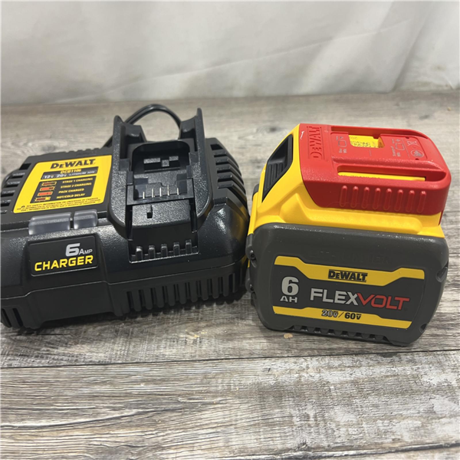 FLEXVOLT 20V/60V MAX Lithium-Ion 6.0Ah Battery Pack with 6 Amp Output Charger