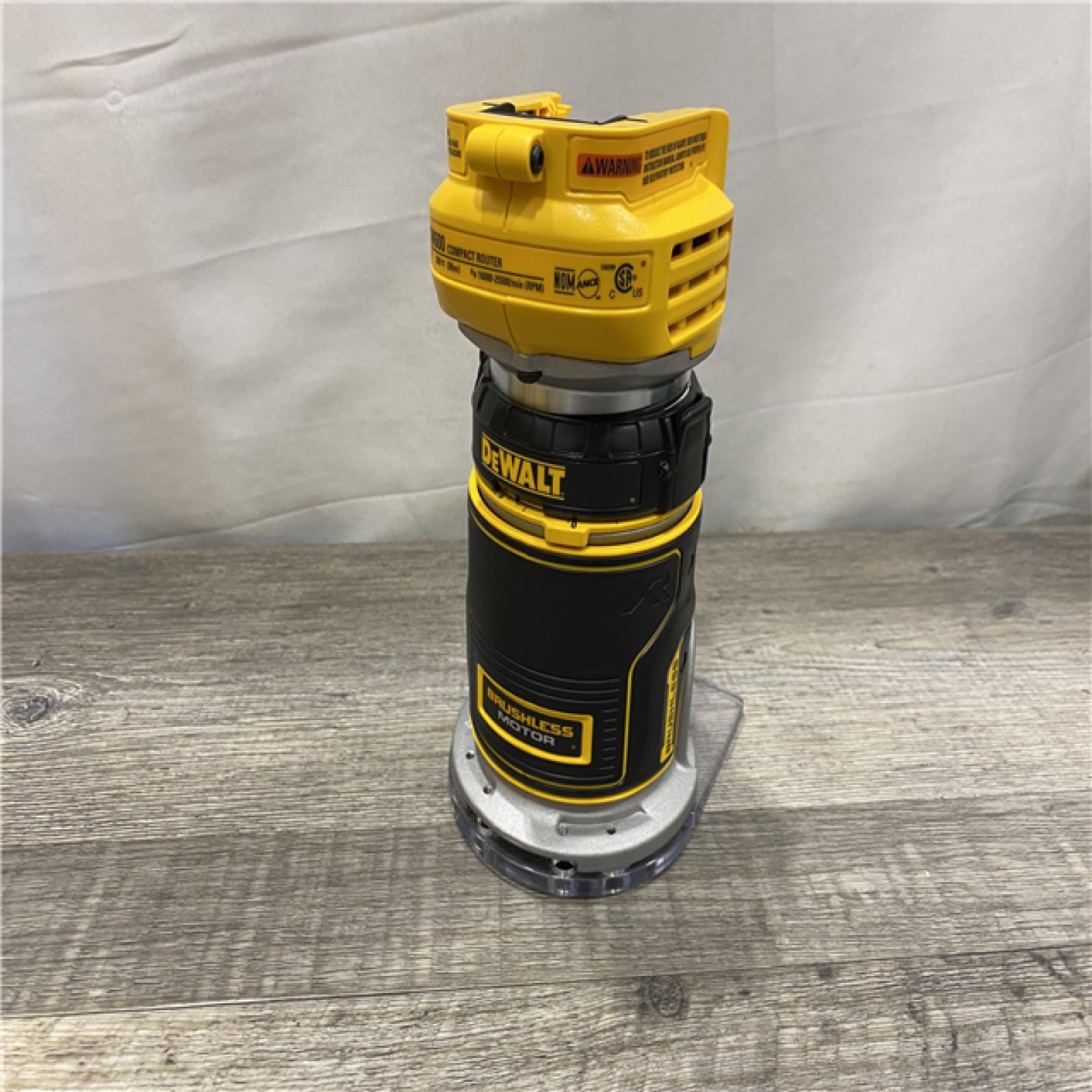 AS-IS DEWALT 20V MAX XR Cordless Brushless Fixed Base Compact Router (Tool Only)