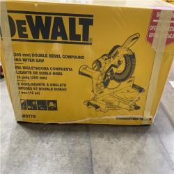 NEW- DeWalt 15 Amps 12 in. Corded Dual-Bevel Sliding Compound Miter Saw