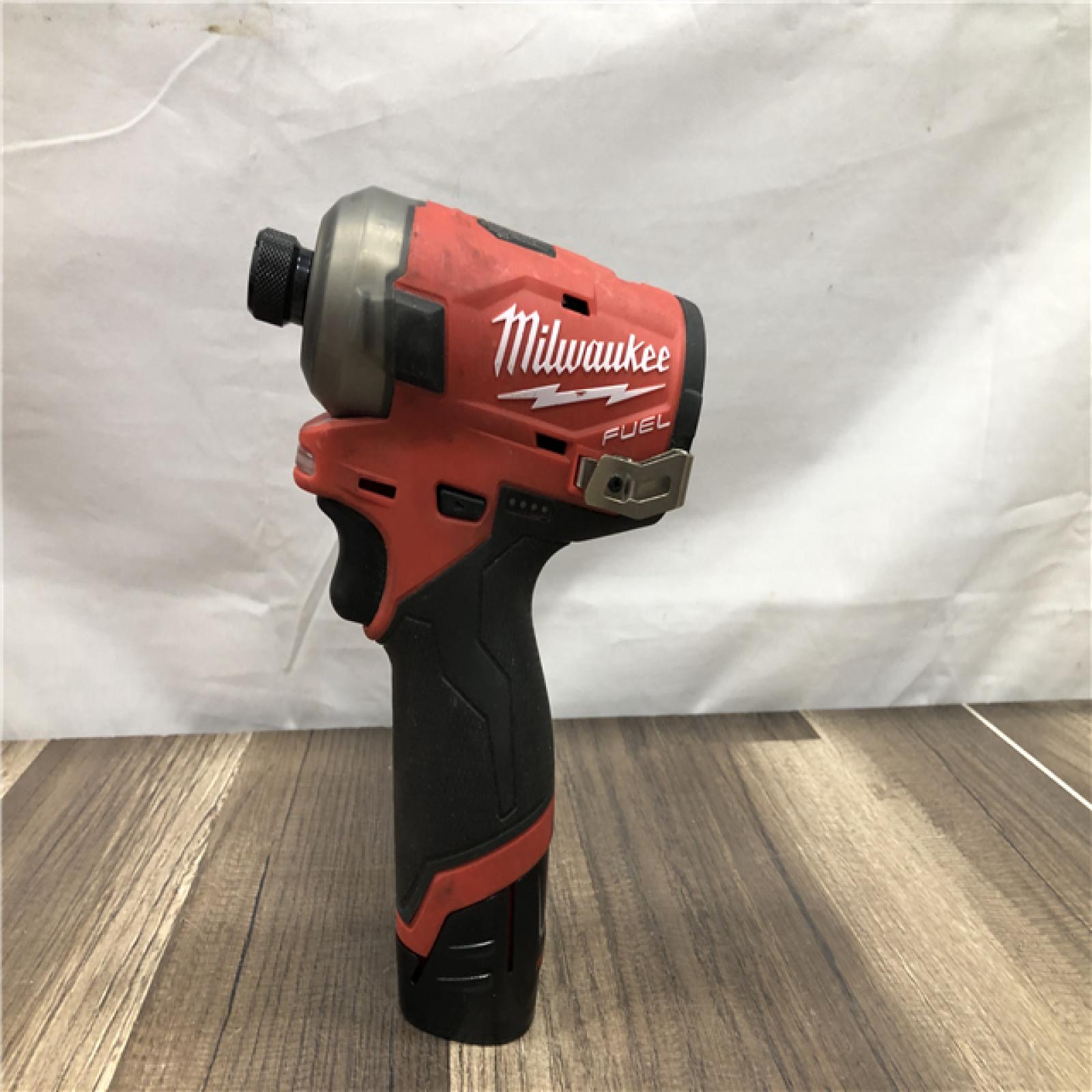 AS-IS Milwaukee FUEL SURGE 12V Lithium-Ion Brushless Cordless 1/4 in. Hex Impact Driver Compact Kit