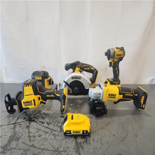 AS-IS- Dewalt 20-Volt MAX ToughSystem Lithium-Ion 5-Tool Cordless Combo Kit