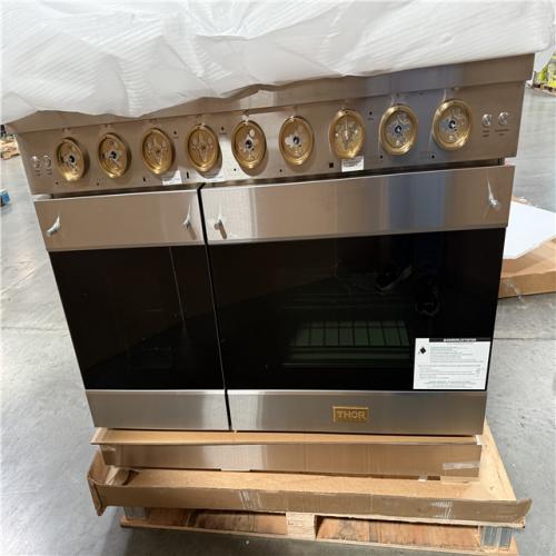 California AS-IS Thor Kitchen Gordon Ramsay Collection, 48 Inch Freestanding Gas Range w/Double Oven; Stainless Steel; Appears in Excellent Condition