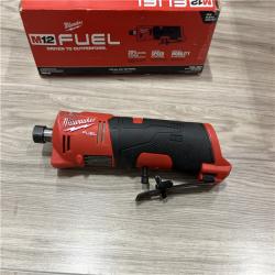 AS-IS Milwaukee FUEL 12V Lithium-Ion Brushless Cordless 1/4 in. Straight Die Grinder (Tool-Only)