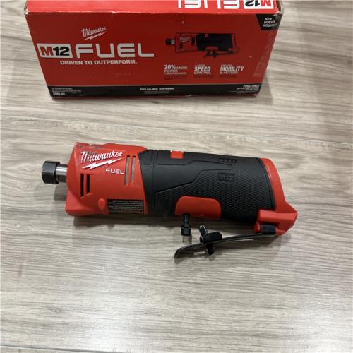 AS-IS Milwaukee FUEL 12V Lithium-Ion Brushless Cordless 1/4 in. Straight Die Grinder (Tool-Only)
