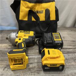 AS-IS DEWALT 20V MAX Lithium-Ion Cordless 1/2 in. Impact Wrench Kit