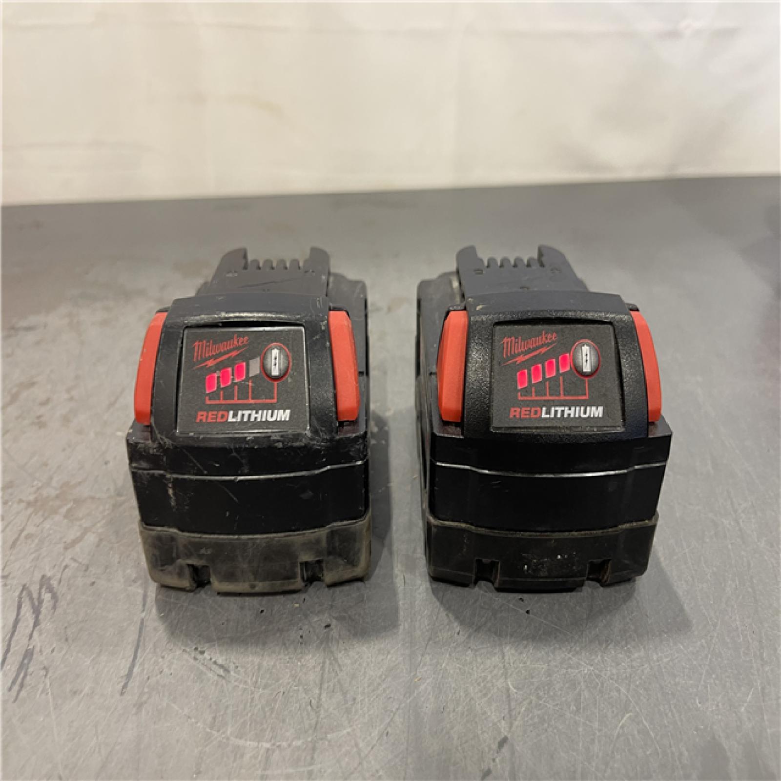 AS-IS - Milwaukee M18 18-Volt Lithium-Ion XC Extended Capacity 5.0 Ah Battery (2-Pack)