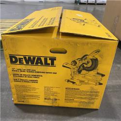 As-Is- DEWALT 15 Amp Corded 12 in. Double Bevel Sliding Compound Miter Saw