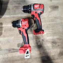 HOUSTON LOCATION - AS-IS MILWAUKEE 2 TOOL COMBO KIT W/ (2) BATTERY & CHARGER