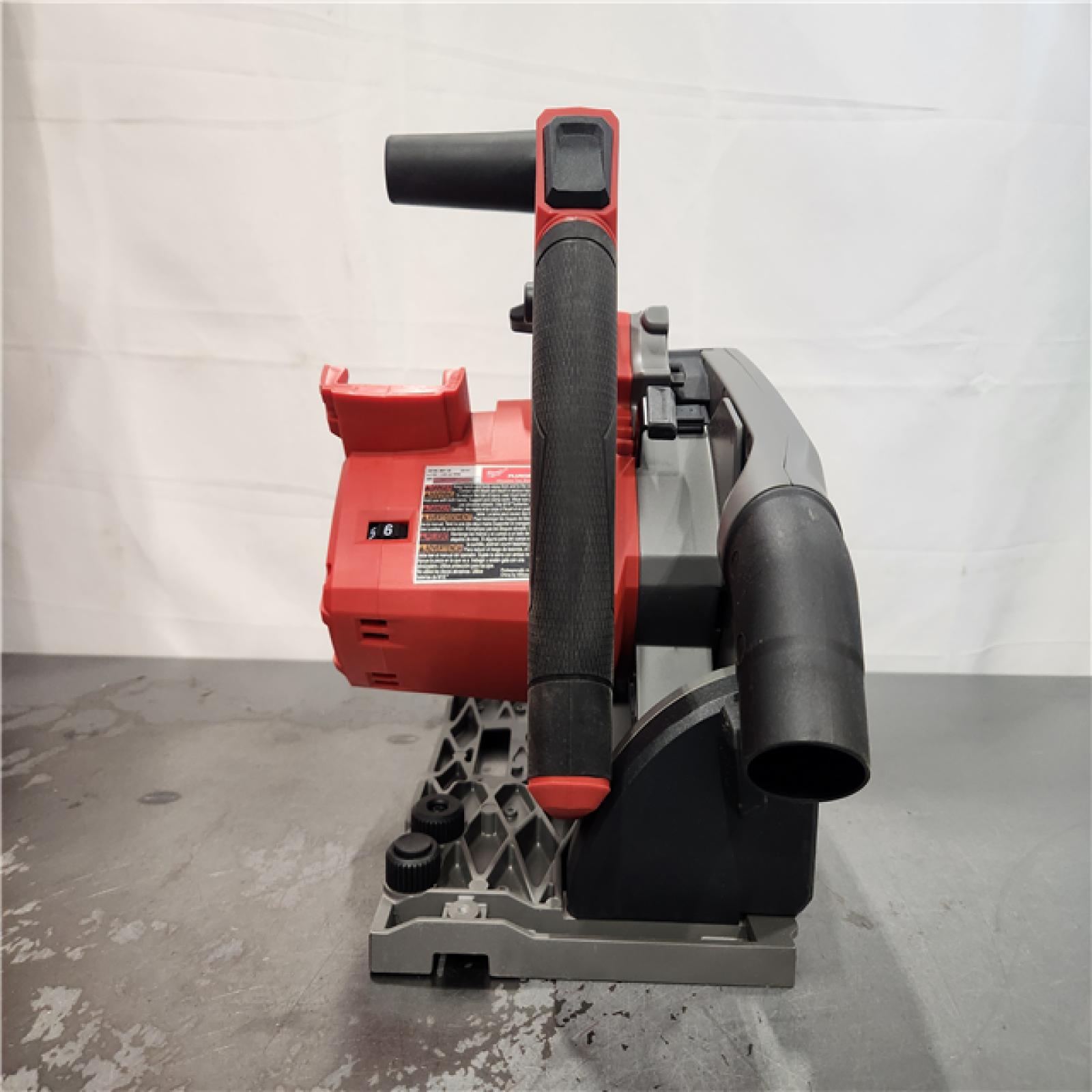 AS-IS- Milwaukee FUEL 18V Lithium-Ion Cordless Brushless 6-1/2 in. Plunge Cut Track Saw (Tool-Only)