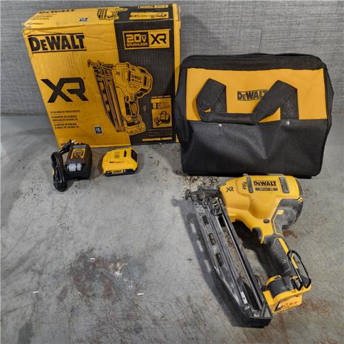 HOUSTON LOCATION - AS-IS DeWalt DCN660D1 20V 16 Gauge Cordless Angled Finish Nailer Kit W/ 2Ah Battery