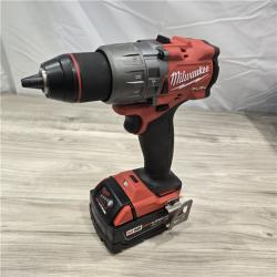 AS-IS Milwaukee 2904-22 Hammer Drill Driver Kit with Batteries  Charger & Tool Case  Red
