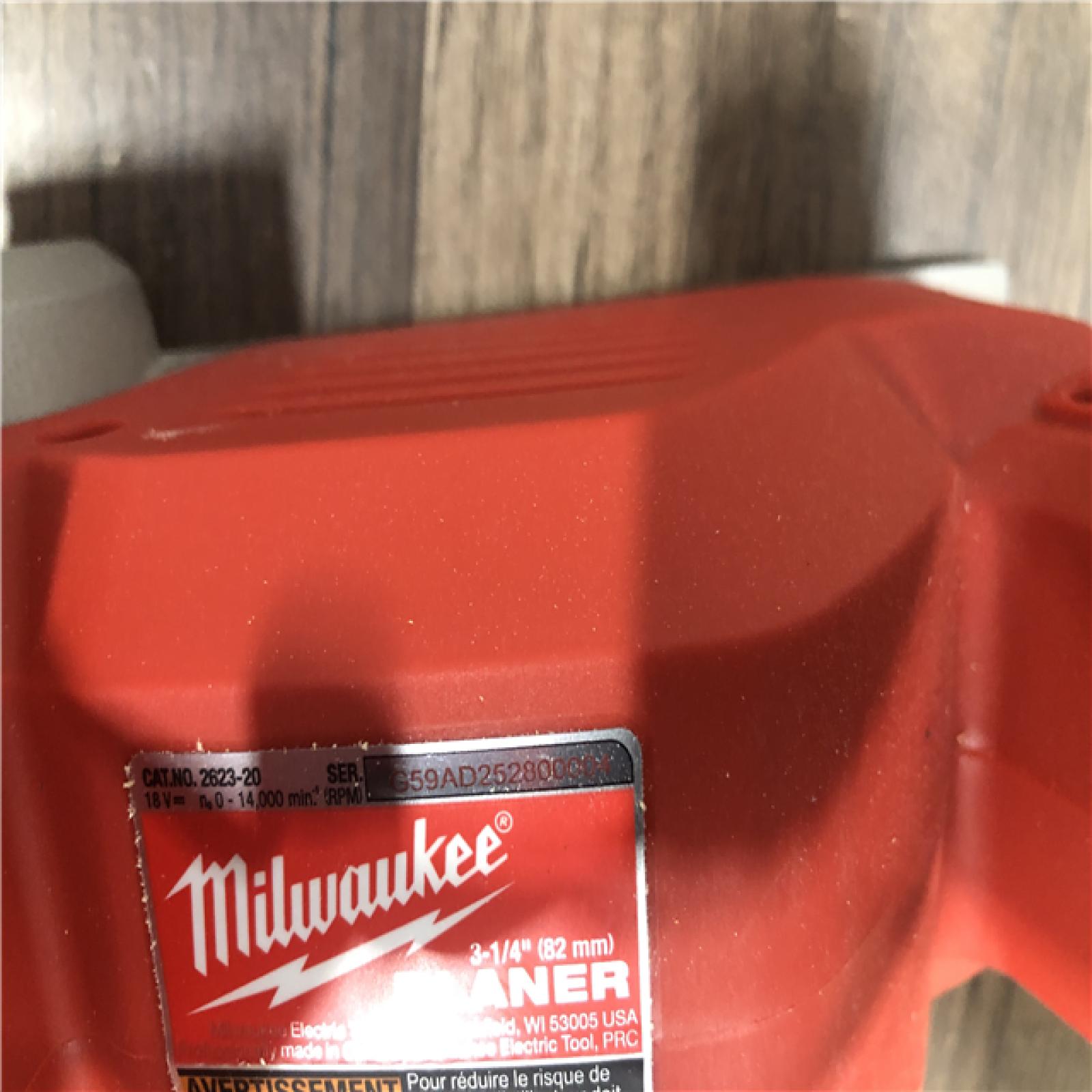 AS-IS Milwaukee M18 18V Lithium-Ion Cordless 3-1/4 in. Planer (Tool-Only)