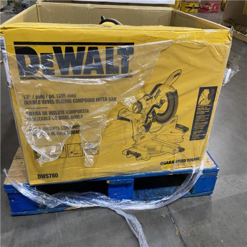 As-Is- DEWALT 15 Amp Corded 12 in. Double Bevel Sliding Compound Miter Saw