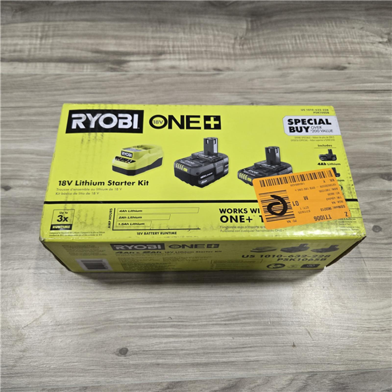 NEW! - Ryobi ONE+ 18V Li-Ion Starter Kit
