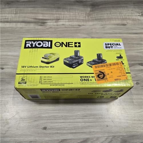 NEW! - Ryobi ONE+ 18V Li-Ion Starter Kit