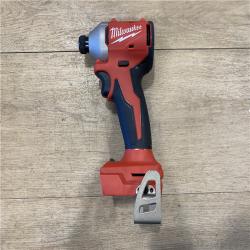 AS-IS Milwaukee 18V Lithium-Ion Compact Brushless Cordless 1/4 in. Impact Driver (Tool-Only)