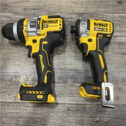 AS-IS DEWALT 20V MAX Cordless Brushless Hammer Drill/Driver 2 Tool Combo Kit