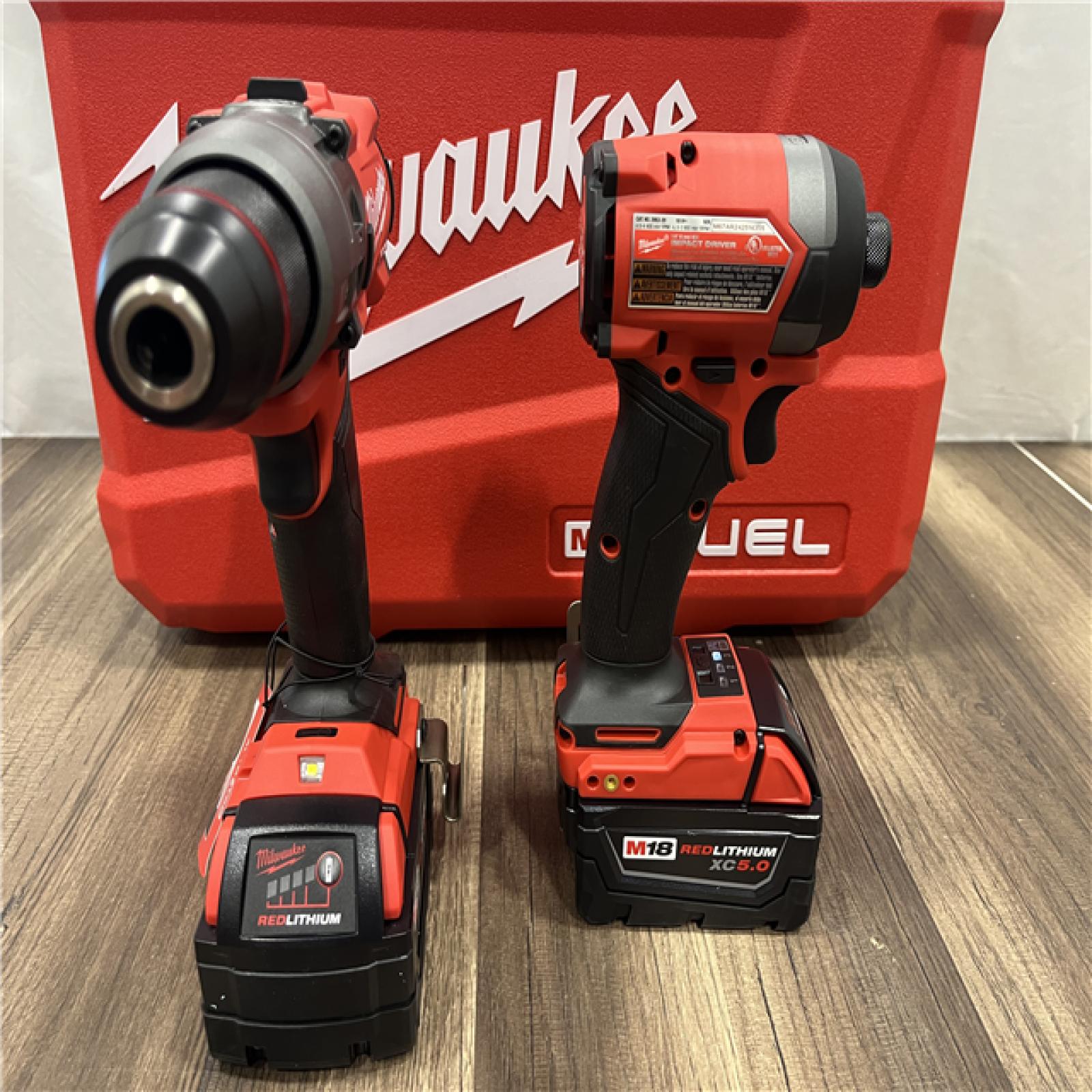GOOD Milwaukee M18 FUEL 18V Lithium-Ion Brushless Cordless Hammer Drill and Impact Driver Combo Kit (2-Tool) with 2 Batteries