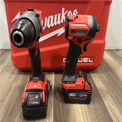 GOOD Milwaukee M18 FUEL 18V Lithium-Ion Brushless Cordless Hammer Drill and Impact Driver Combo Kit (2-Tool) with 2 Batteries