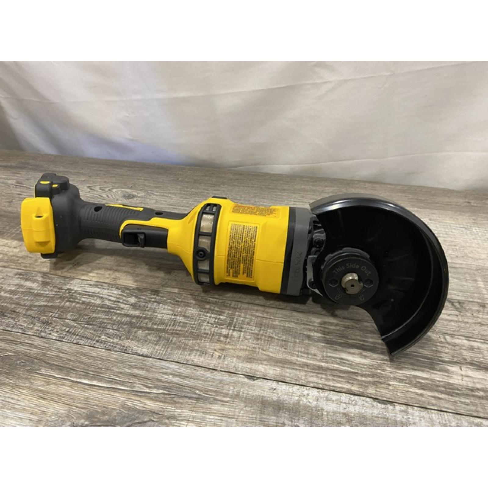 AS-IS DEWALT 60V MAX Cordless Brushless 4.5 in. to 6 in. Small Angle Grinder with Kickback Brake (Tool Only)