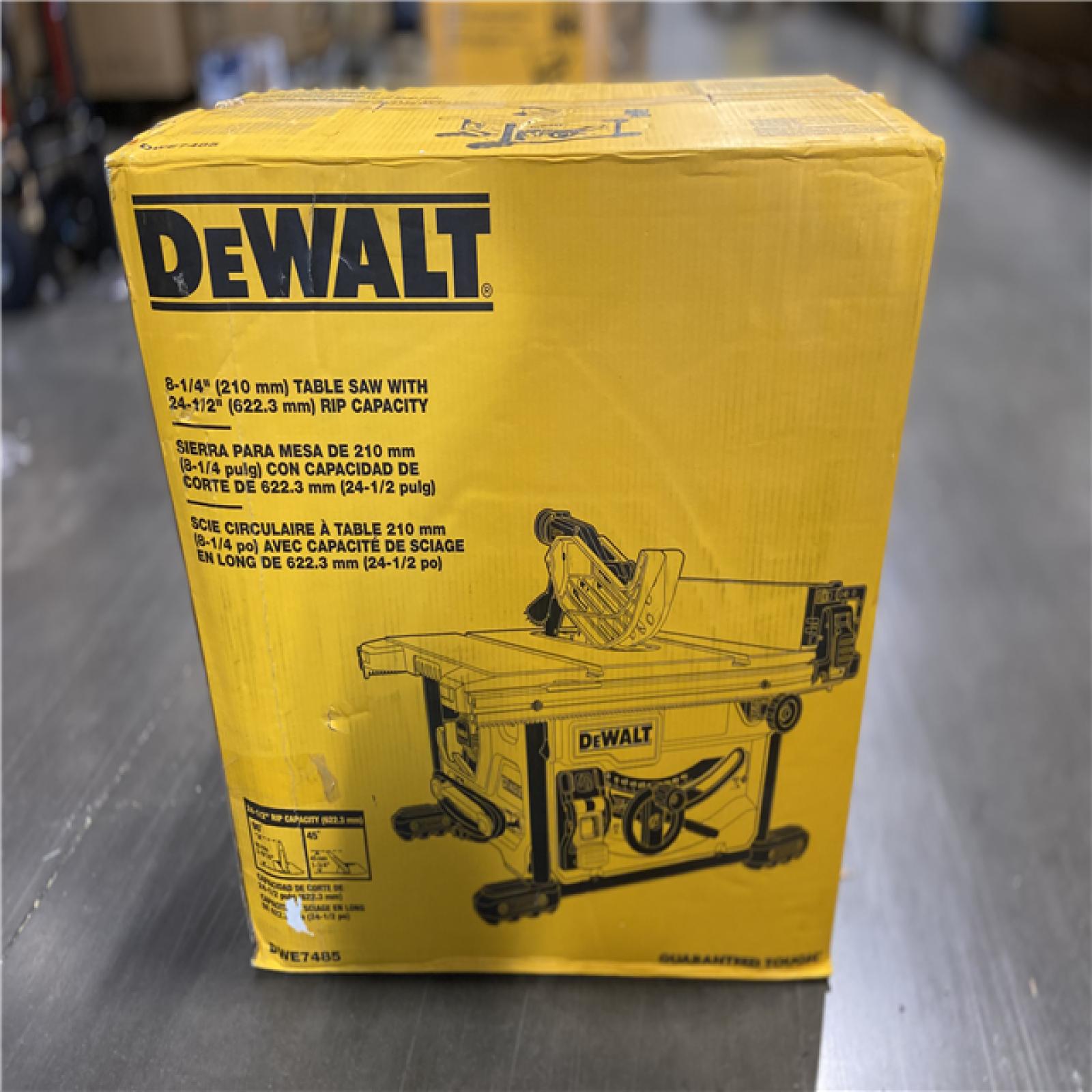 AS-IS - DEWALT 15 Amp Corded 8-1/4 in. Compact Portable Jobsite Tablesaw
