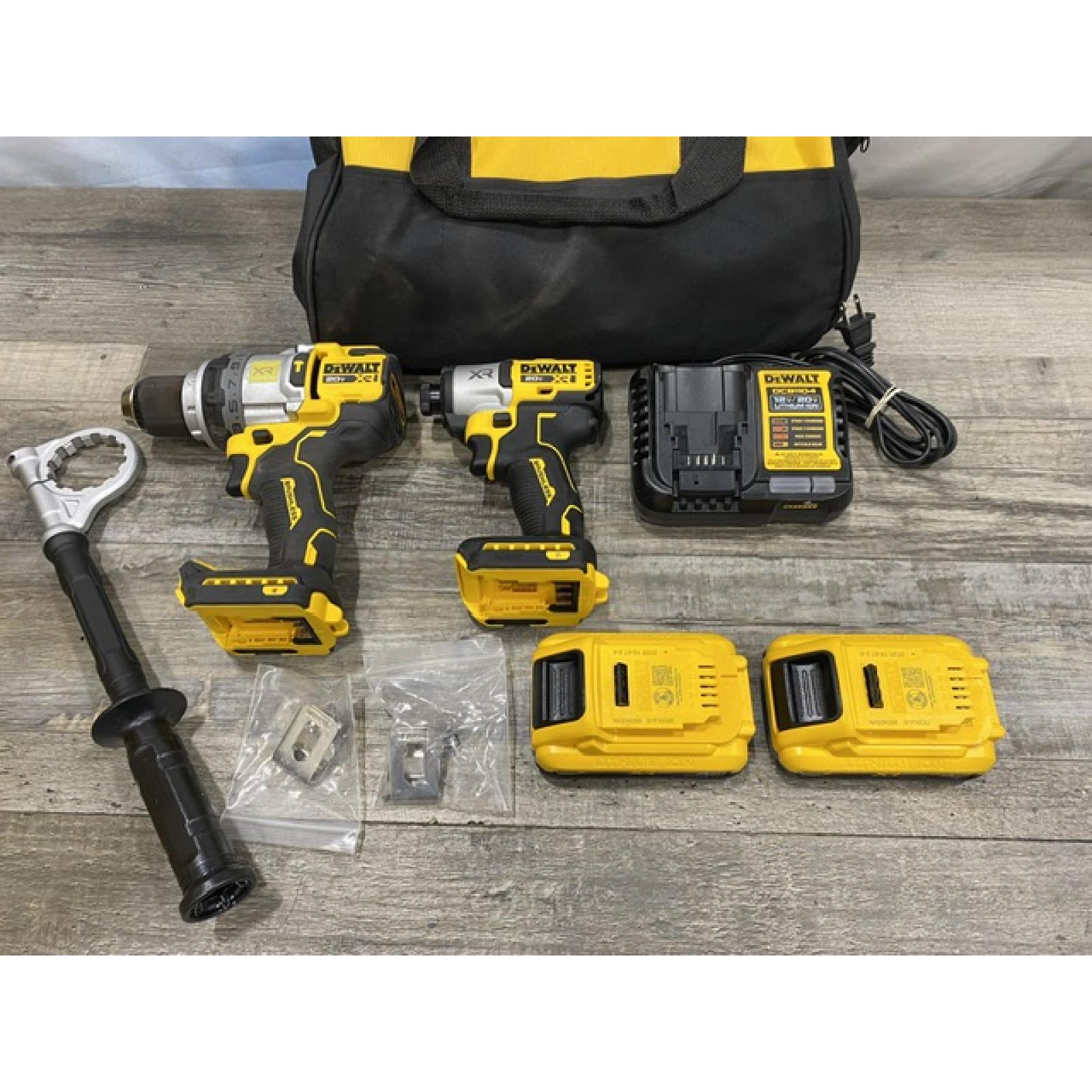 AS-IS DEWALT 20V MAX Lithium-Ion Cordless 2-Tool Combo Kit