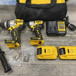 AS-IS DEWALT 20V MAX Lithium-Ion Cordless 2-Tool Combo Kit