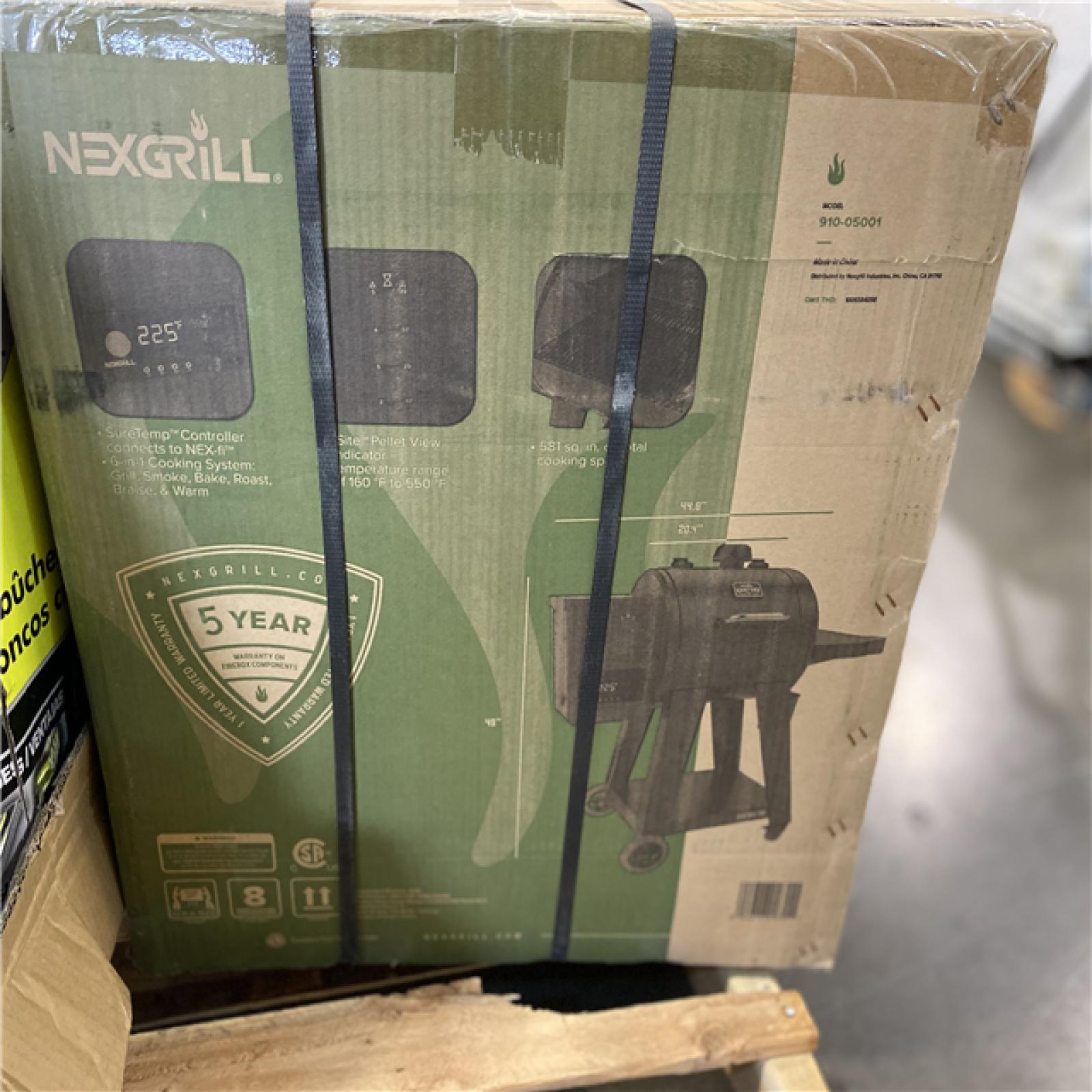 DALLAS LOCATION - Nexgrill Oakford 580 Wifi Pellet Grill Smoker in Black