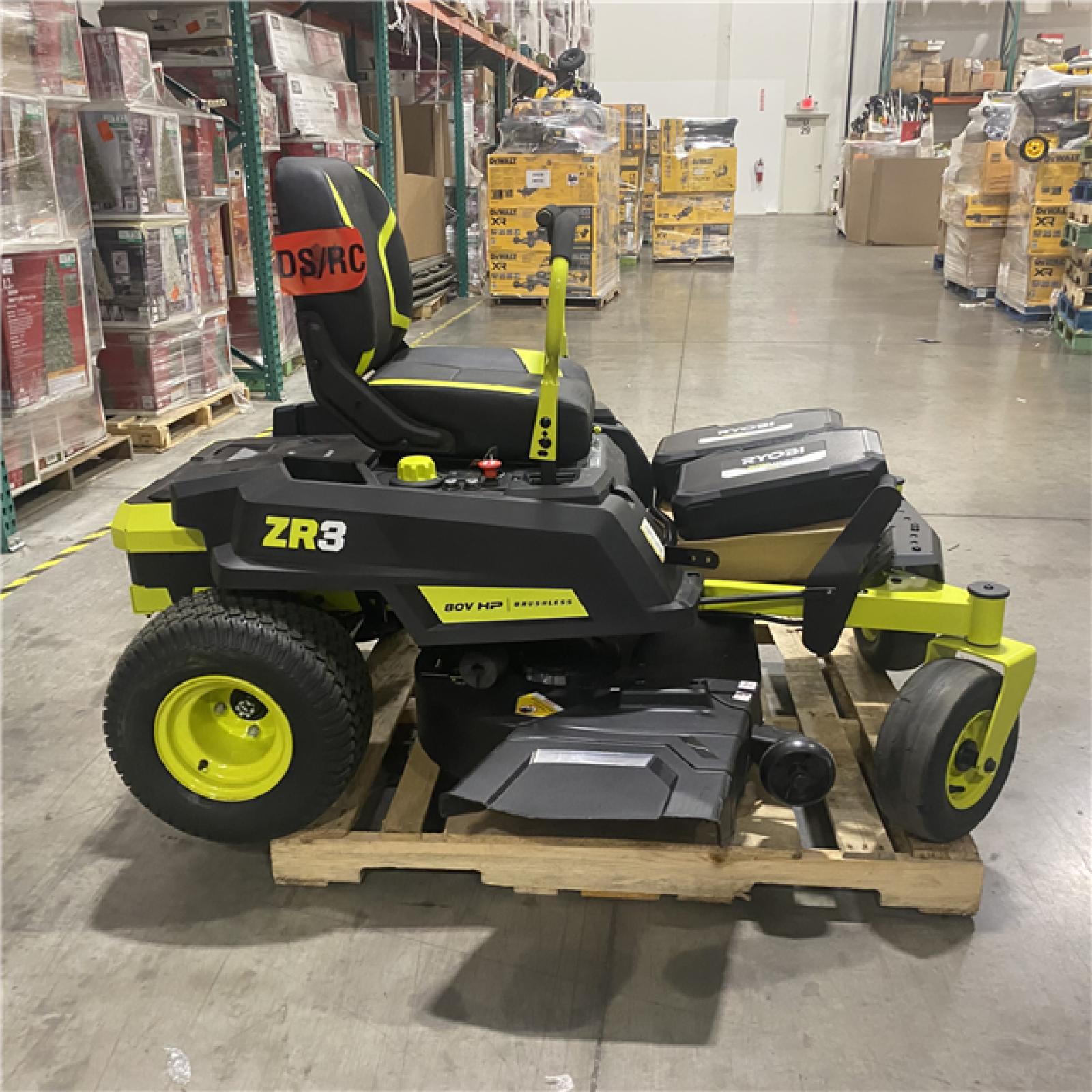 Dallas Location - As-Is RYOBI ZR3 80V HP Brushless Battery Cordless Electric 42 in. Zero Turn Riding Lawn Mower with (2) 14.0 Ah Batteries and Charger