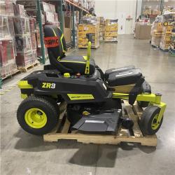 Dallas Location - As-Is RYOBI ZR3 80V HP Brushless Battery Cordless Electric 42 in. Zero Turn Riding Lawn Mower with (2) 14.0 Ah Batteries and Charger