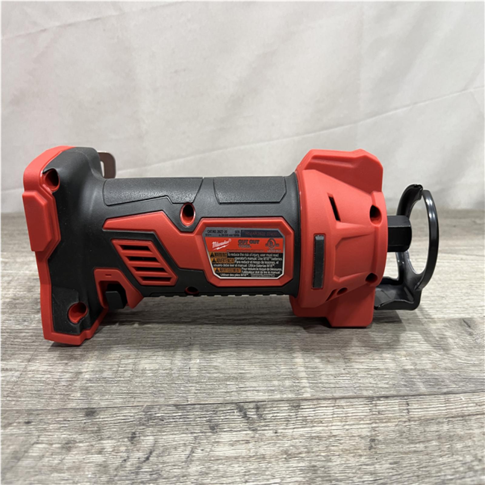 AS-IS Milwaukee 18V Lithium-Ion Cordless Drywall Cut Out Rotary Tool (Tool-Only)