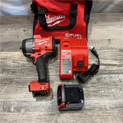 AS-IS Milwaukee FUEL 18V Lithium-Ion Brushless Cordless 1/2 in. Impact Wrench w/Friction Ring Kit