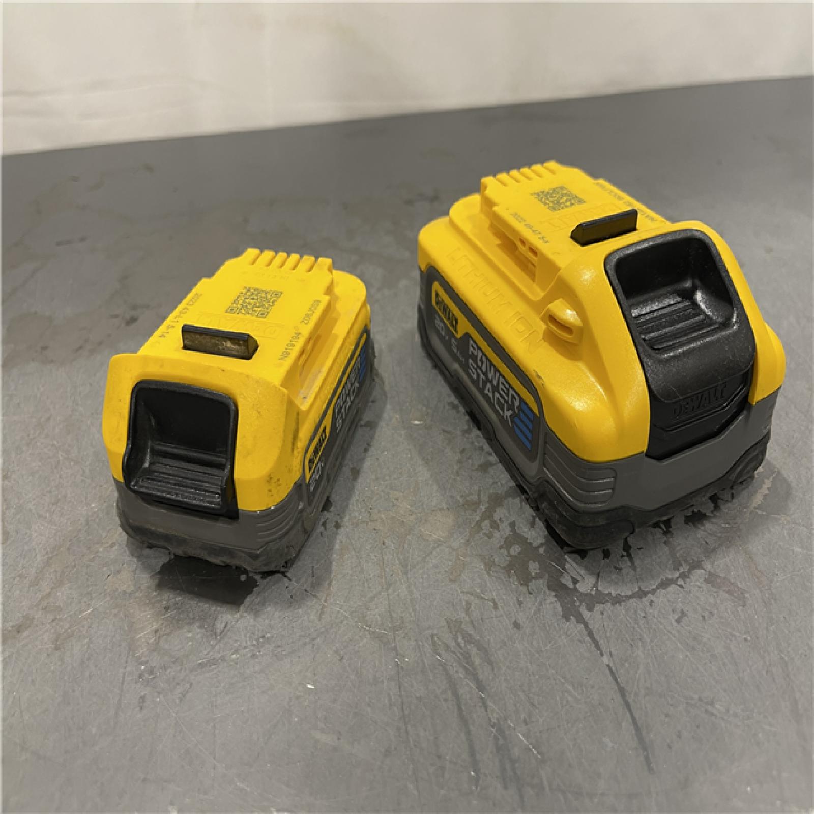 AS-IS - Dewalt 20V MAX POWERSTACK Lithium-Ion Batteries and Charger Starter Kit