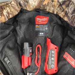 AS-IS- Milwaukee L Unisex Heated Jacket Kit Brown/Camo