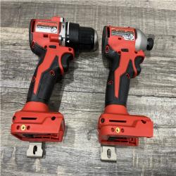 AS-IS Milwaukee 18-Volt Lithium-Ion Brushless Cordless Compact Hammer Drill/Impact Combo Kit