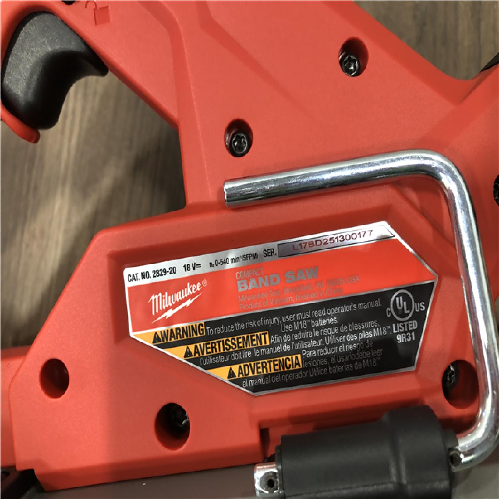 AS-IS Milwaukee M18 FUEL 18V Lithium-Ion Brushless Cordless Compact Bandsaw (Tool-Only)